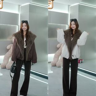【来了就好】SA18108527-冰岛之恋~鹅绒狐狸毛短款羽绒服