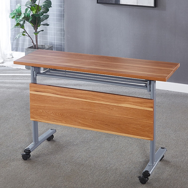 职员折叠培训桌移动员工长条会议桌简约阅览课桌办公拼接条形桌子