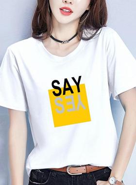 philo summer new womens cotton short-sleeved -shirt korean