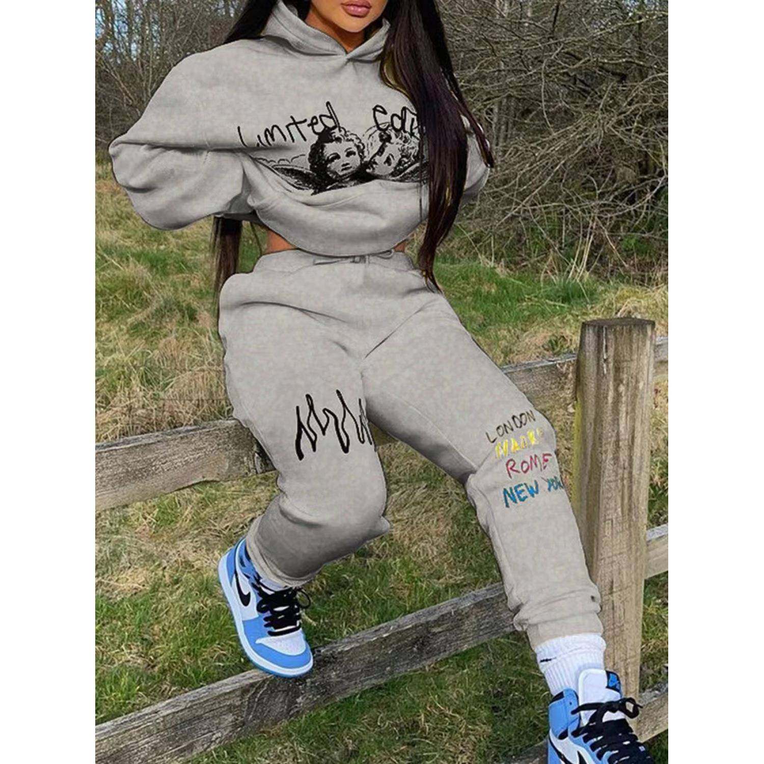 hubby wifey print couple solid color lovers fleece casual