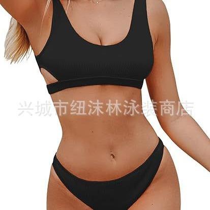 swimsuit with triangle bikini padded Fitness cup top