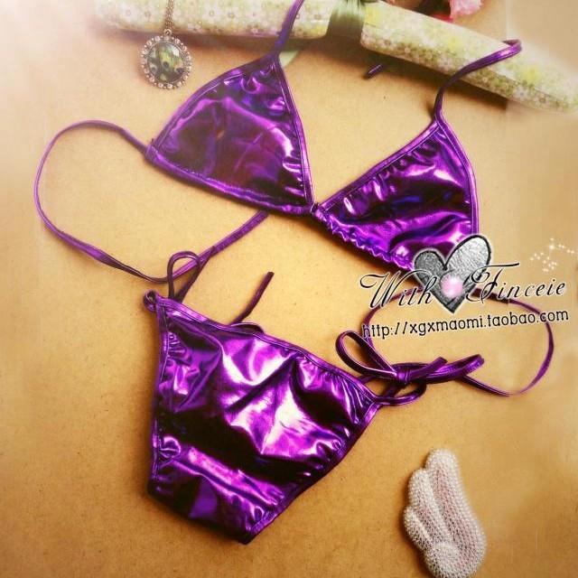 temptation bikini beach color suit point bikini shiny cat