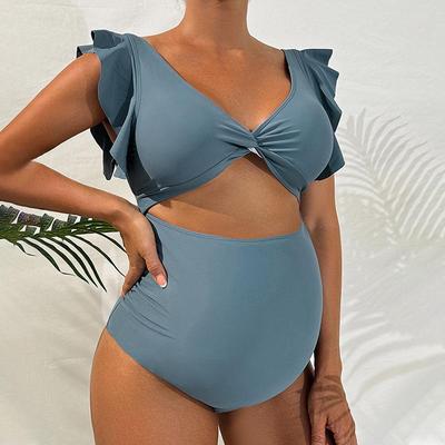 Pregnant swimsuit loose fashion covering one-piece support
