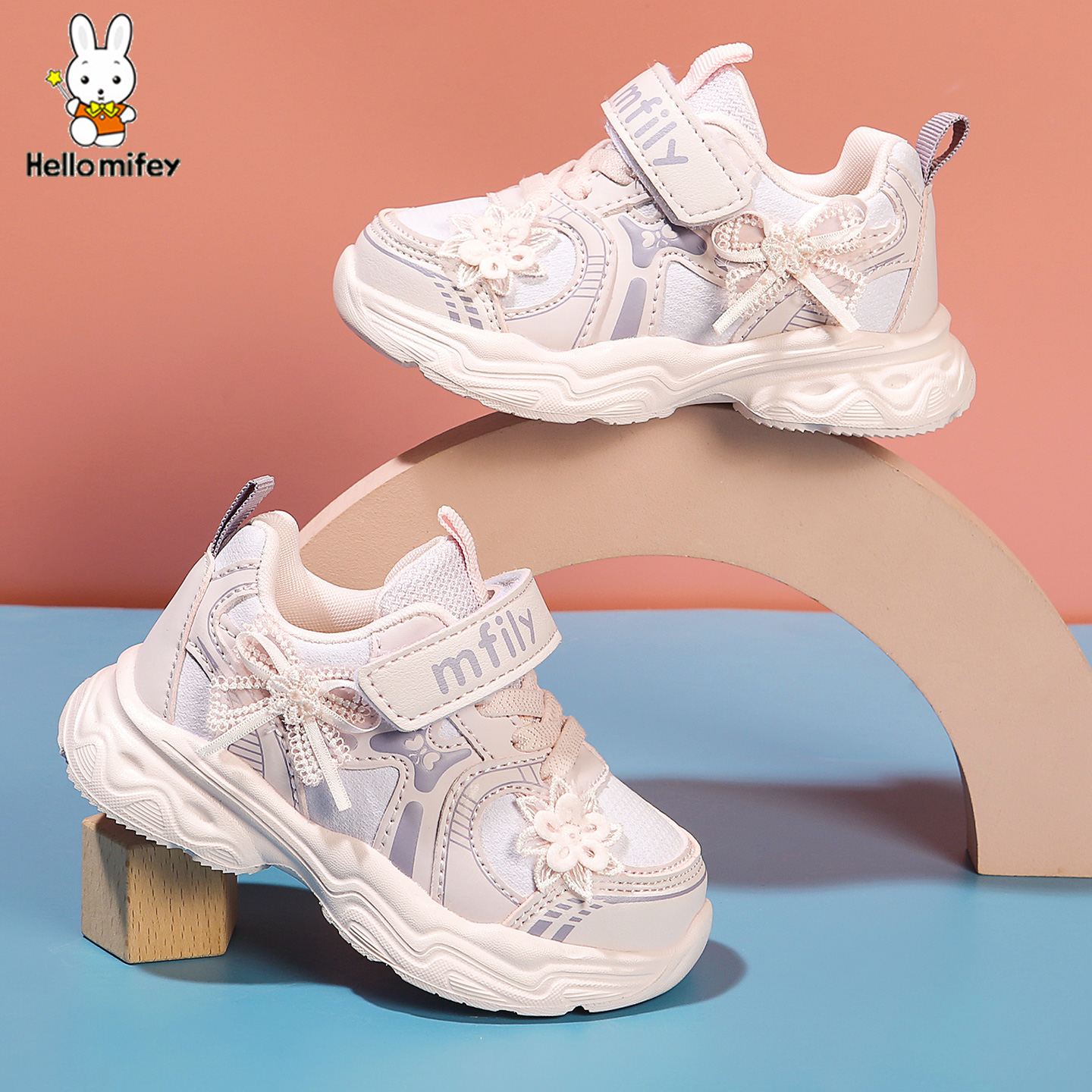 班纳米菲秋季儿童鞋宝宝鞋子3-6岁5小女孩软底皮面幼童女童运动鞋