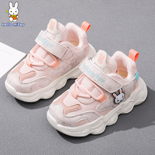 宝宝鞋 冬季 子2 4岁3加绒小童幼童棉鞋 男 断码 儿童运动鞋 清仓女童鞋