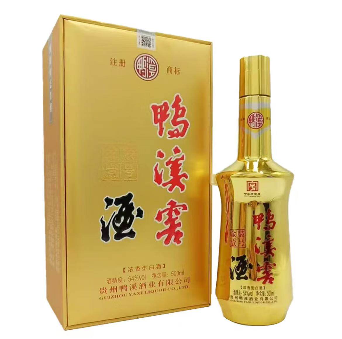 鸭溪牌溪窖54度浓香型白酒 贵州白酒 54度 500mL 1瓶 金装壹号