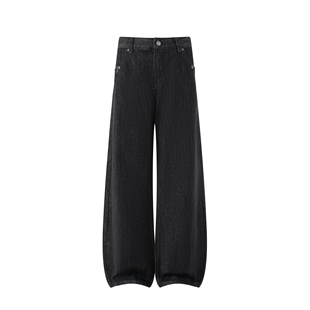 XCOK『黑马脱浆原牛』cleanfit弯刀廓形牛仔裤美式A字直筒裤子