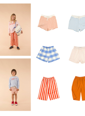 tiny cottons 儿童夏季条纹休闲短裤中性宽松长裤子丨RollingKids