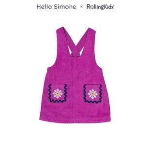 Hello Simone 女童背带连衣裙时尚百搭休闲裙子丨RollingKids