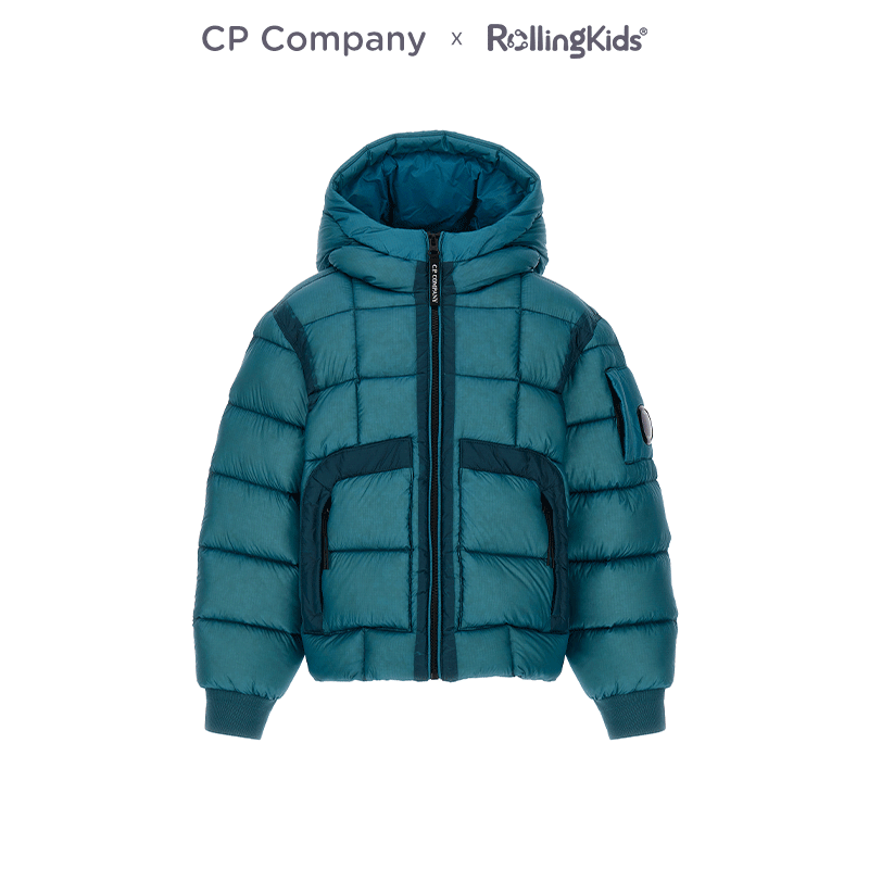CP Company 儿童羽绒服男童连帽户外保暖外套上衣丨RollingKids
