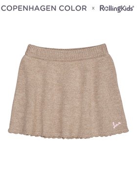 COPENHAGEN COLOR 女童半身裙百搭卡其色A字短裙丨RollingKids