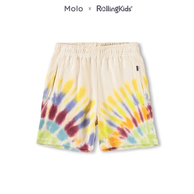 Molo 彩色印花短裤儿童街头休闲运动裤百搭丨RollingKids