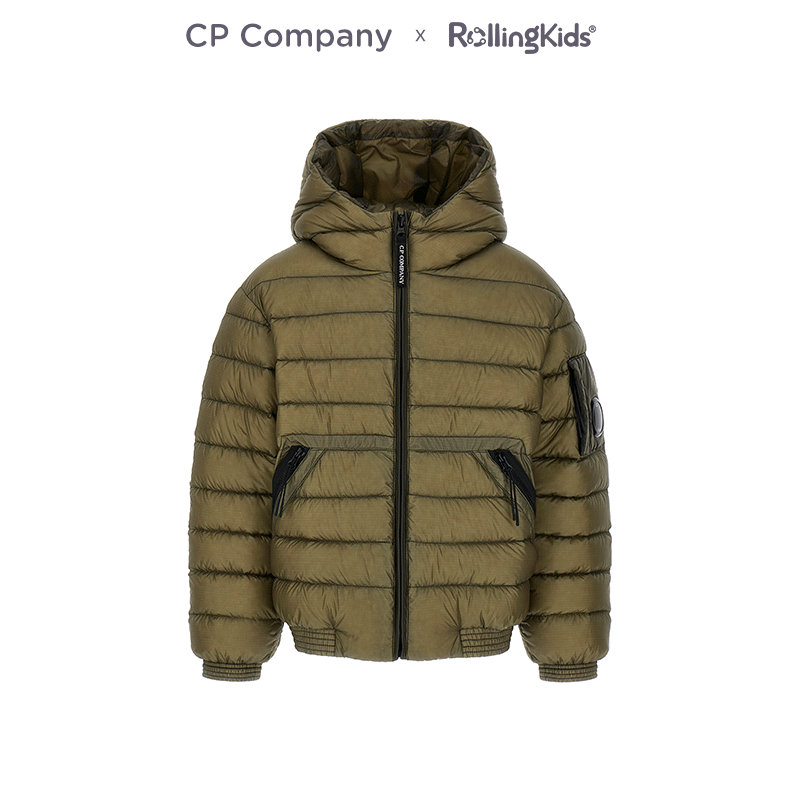 CP Company 儿童连帽羽绒服男女童保暖上衣外套丨RollingKids