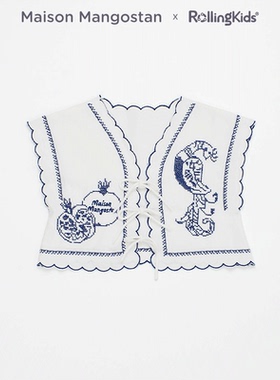 Maison Mangostan 女夏白色背心薄款百搭马甲夏季丨RollingKids