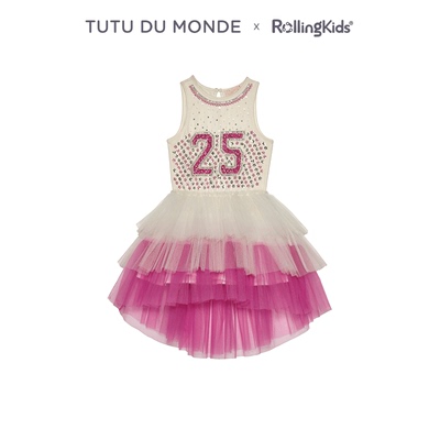 TUTU DU MONDE 女童连衣裙渐变色网纱公主连衣裙丨RollingKids