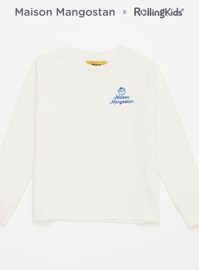 Maison Mangostan 长袖卫衣男女白色打底衫休闲上衣丨RollingKids