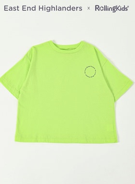 East End Highlanders 儿童浅绿色短袖T恤宽松百搭丨RollingKids