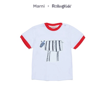 Marni 儿童T恤男女婴幼童休闲百搭圆领短袖上衣T恤丨RollingKids