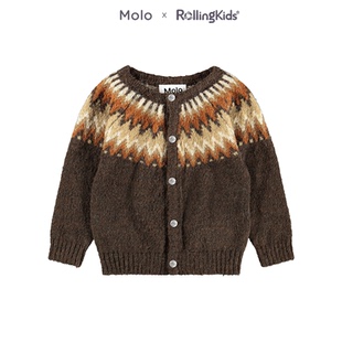 Molo 儿童毛衣男女幼童时尚百搭休闲针织开衫丨RollingKids