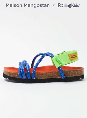 Maison Mangostan 儿童凉鞋夏季交叉绑带设计感凉鞋丨RollingKids