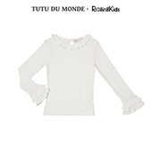 MONDE 儿童长袖 TUTU T恤白色上衣 RollingKids