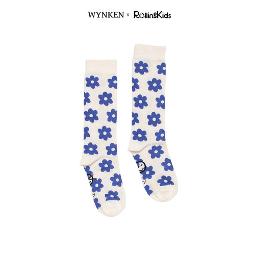 WYNKEN儿童扎染印花中筒袜