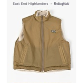 East RollingKids 男女童马甲背心棕色拉链马甲 End Highlanders