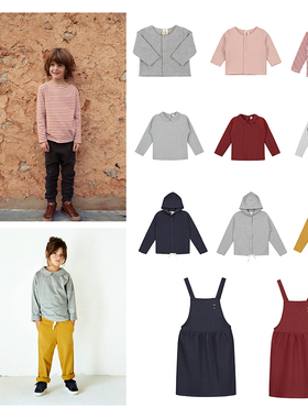 RollingKids丨Gray Label 儿童基础打底长袖T恤有机棉卫衣连衣裙