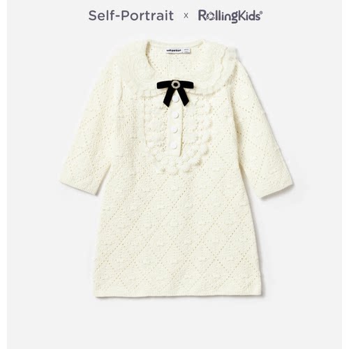 Self-Portrait 女童长袖连衣裙时尚百搭轻奢长裙丨RollingKids