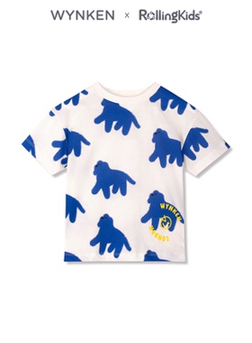 WYNKEN 男女童印花短袖T恤圆领休闲百搭宽松上衣丨RollingKids