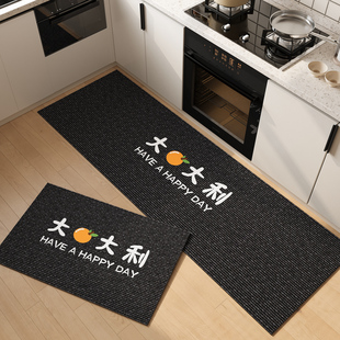 耐脏厨房地垫吸水吸油硅藻泥脚垫子家用地面防水防油速干防滑地毯