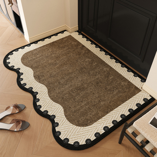 中古风入户门地垫高端自由裁剪门口外面脚垫可擦免洗耐磨耐脏门垫