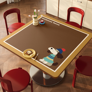 正方形餐桌垫防水防油防烫免洗卡通茶几专用垫桌面饭桌保护垫桌布