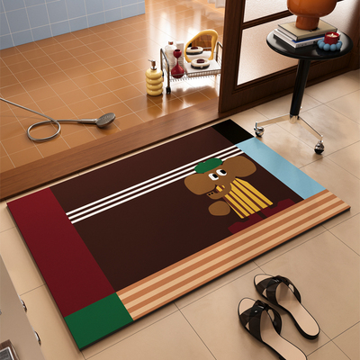 浴室地垫吸水防滑垫化妆室厕所门口加厚软矽藻泥洗手间速干 干脚