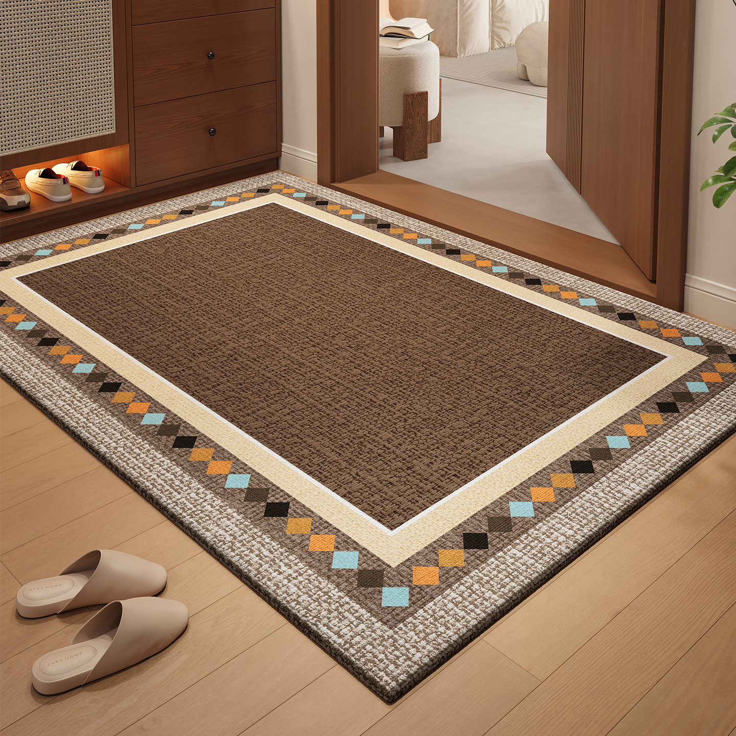 入户门地垫弥娆圈绒脚垫自由裁剪