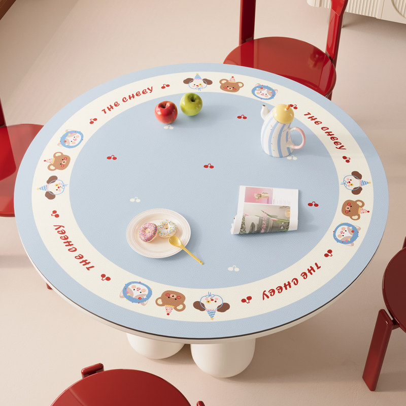 小圆桌桌布防水防油防烫免洗皮革桌垫茶几防滑垫布圆形餐桌垫大圆,居家布艺,桌布,淘宝优惠券,粉丝福利购,淘宝优惠卷