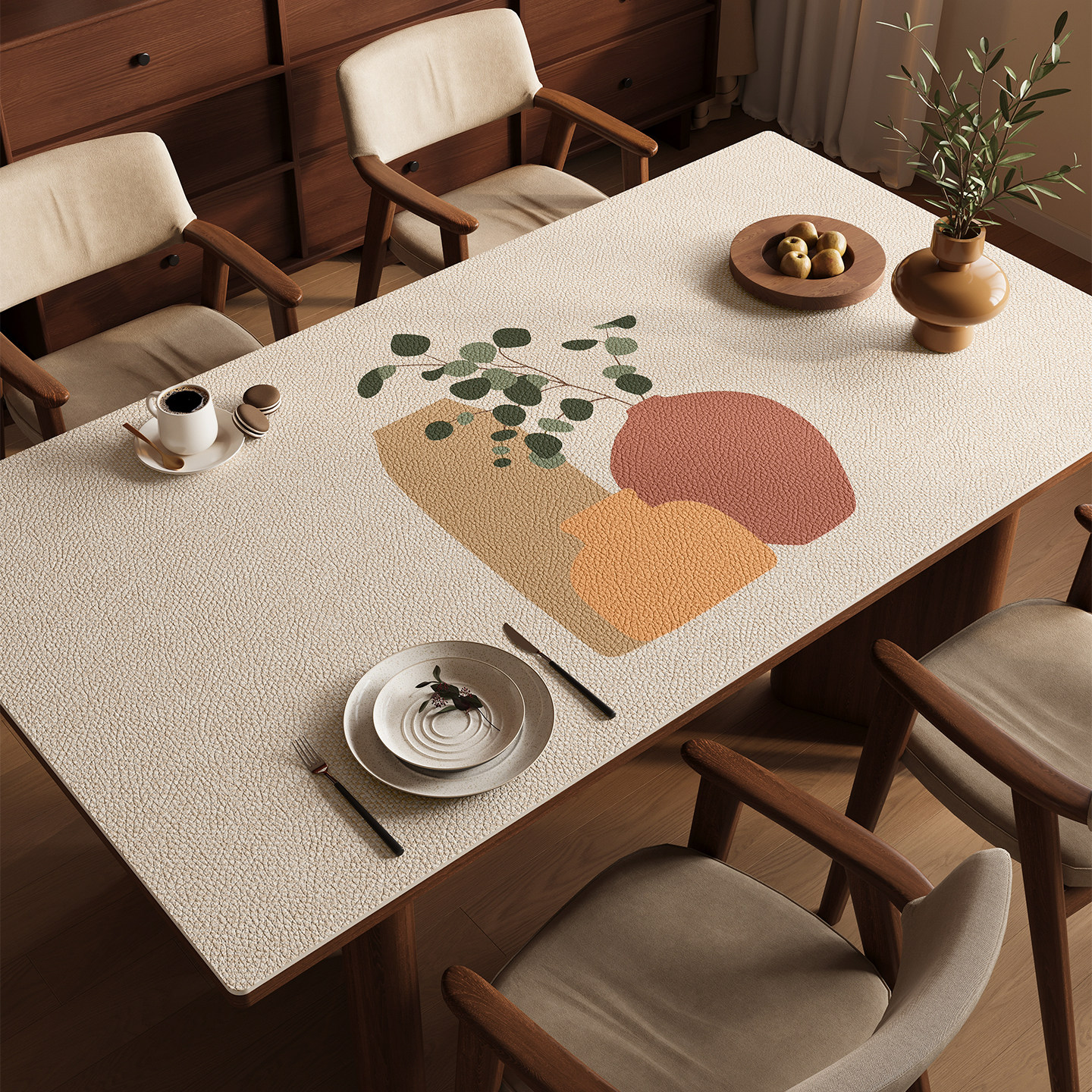 2026新款餐桌垫桌子防烫垫桌面保护垫免洗防水防油桌布客厅茶几垫,居家布艺,桌布,淘宝优惠券,粉丝福利购,淘宝优惠卷