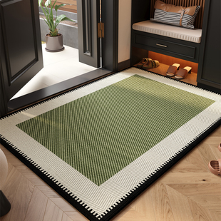入户门地垫2025新款绿色自由裁剪耐脏防滑玄关室外踩脚垫免洗地毯
