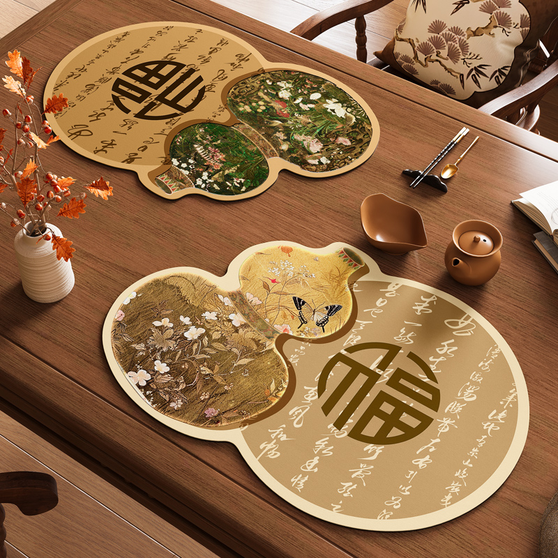 新中式沥水垫隔热茶垫禅意硅胶