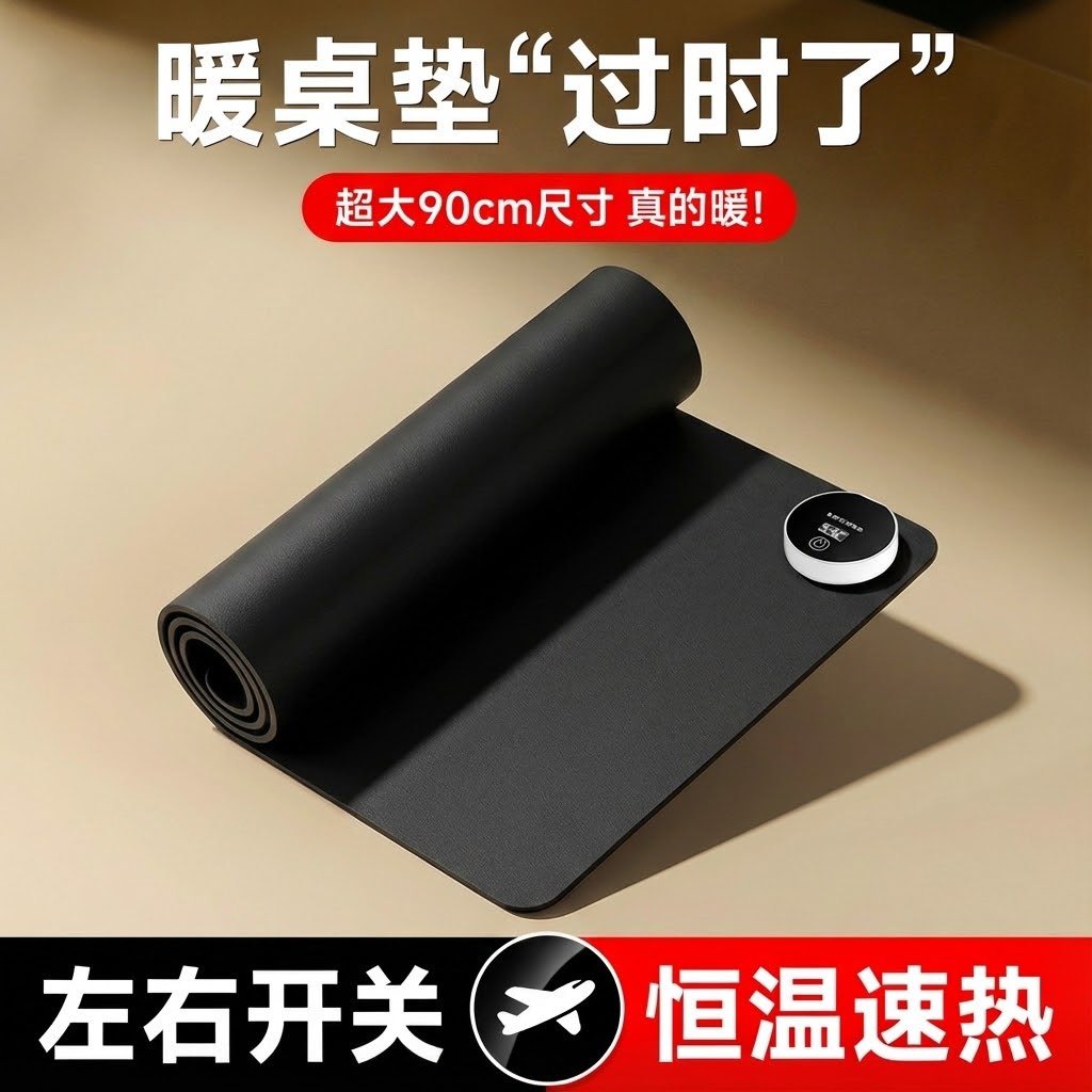 新款3c认证发热桌垫暖手桌垫加热垫桌面发热垫办公电热桌垫鼠标垫,居家日用,桌上暖垫,淘宝优惠券,粉丝福利购,淘宝优惠卷