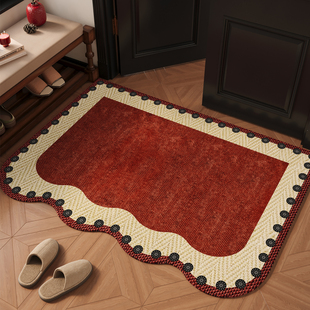 新款红色入户门地垫玄关大门口进门专用脚垫新年地毯免洗室外门垫