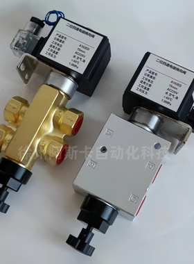 二位四通电磁换向阀 A102ED 15MM ACV220V 1.0MPA DFL24-12