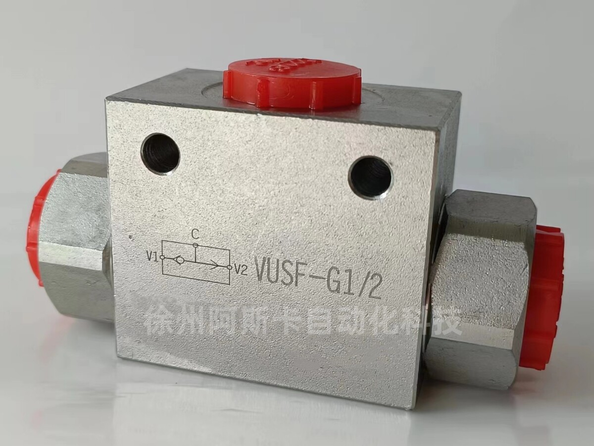 vusf-g1 vusf-g3/4 vusf-g1/2 三通液压梭阀 pn500bar 液压梭阀