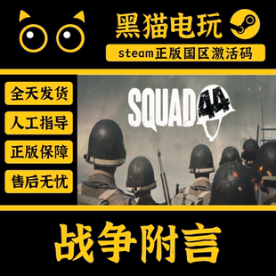 steam 正版国区CDKey 战争附言 Squad 44 激活码 PC端入库 现货