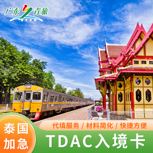 加急30分钟泰国旅游电子入境卡TDAC入境卡曼谷普吉芭提雅旅游代填