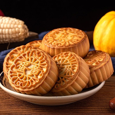 糖人专用主食代餐低脂低卡低负担无糖无添加剂0反式脂肪酸减肥解馋小零食中秋广式五仁月饼蛋黄豆沙口味早餐食品糕点散装轻食饱腹