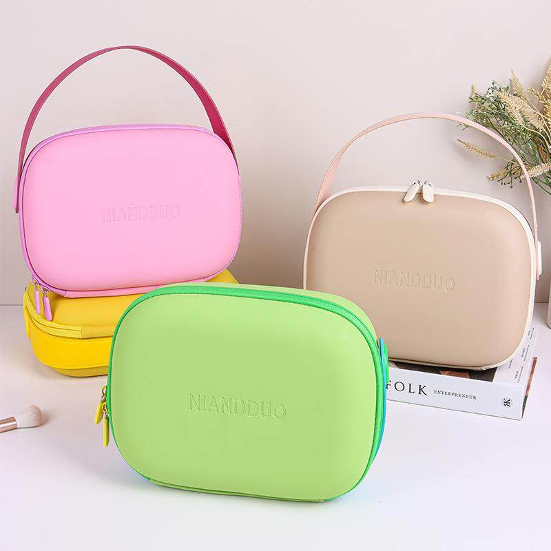 便携旅行化妆包大容量手提外出多巴胺化妆品洗漱防水收纳硬壳,收纳整理,化妆包,淘宝优惠券,粉丝福利购,淘宝优惠卷