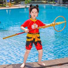宝宝泳衣男宝新款哪咤服装儿童2岁女童3小童4哪吒1连体游泳衣海边