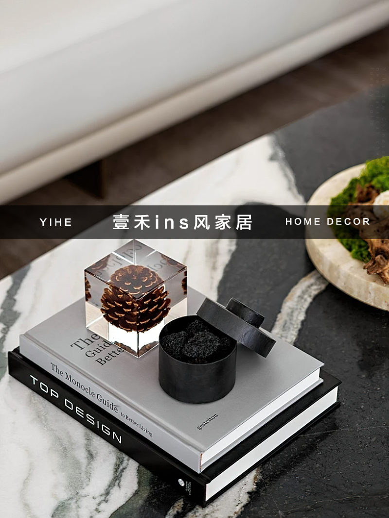 现代轻奢搭配套装饰品样板房房间茶几卧室床头柜飘窗书本香薰摆件,家居饰品,家饰软装搭配套装,淘宝优惠券,粉丝福利购,淘宝优惠卷