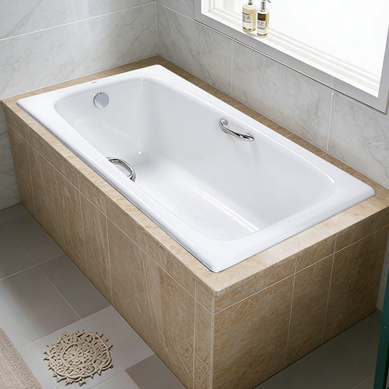 TOTO铸铁陶瓷浴缸FBY1400HP小户型家用嵌入式泡澡浴盆(08)